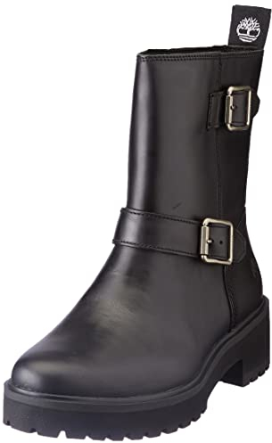 Timberland Damen Carnaby Cool Biker Ankle Boot, Jet Black, 41 EU
