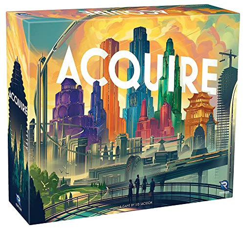 Renegade Game Studios Acquire Strategy Board Game 2-6 Players, Classic & Tycoon Modes, Ages 12+