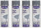 Lot de 4 Bombes GRIS BRILLANT - 400ml - Bombe Peinture Aérosol - Séchage rapide - Anthracite - 952
