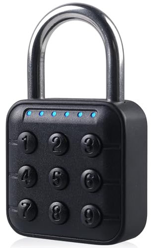 Serrure à combinaison lourde à 6 chiffres - Étanche - En alliage de zinc - Avec code numérique - Haute sécurité - Pour casier, école, gym, cour, garage - Noir