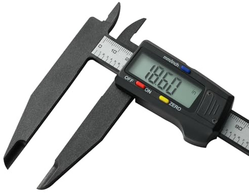 SCITOOLS Digital Caliper 0-8 Measuring Tool, Micrometer Caliper with Auto-Off Feature, Interchangeable Between inches and millimeters for Jewelry Measurement and 3D Printing