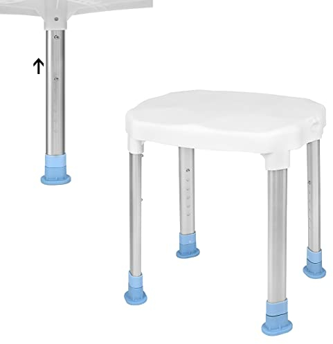 XMTECH Duschhocker Duschstuhl Badestuhl 41-53,5 cm Höhenverstellbar Badehocker Badhocker Duschhilfe Duschsitz Badsitz für Senioren…