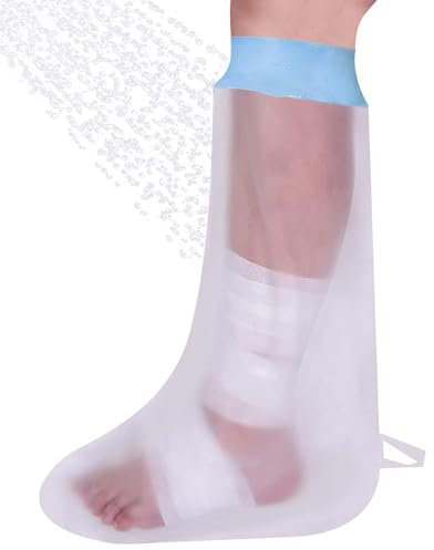 CureSquad Waterproof Leg Cover for Shower, Leg Cast Cover for Shower, Reusable Cast Protector for Shower Leg adult, Soft Comfortable Cast Cover Leg Cast Shower Cover for Plaster, Bandage, Dressing