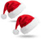 Aututer Weihnachtsmütze 2 Stück Nikolausmütze Plüschkante Weihnachtsmann mütze Unisex Plüsch Bequeme Weihnachtsmützen Eignen Sich für Weihnachten Partys und Feiertage