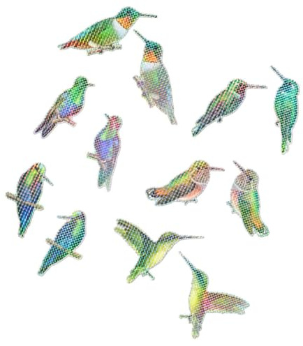 Parliky Pegatinas Estáticas Colisión para Ventanas Decoración y Protección de Aves para Reparación de Mosquiteras y Cristales Interiores