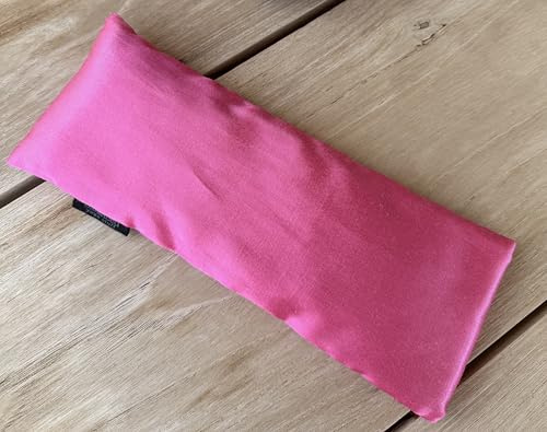 Balanced Yoga Stuff Weighted Lavender Eye Pillow for Yoga, Travel – Organic Cotton Cover, Flax Seed Filling, Natural Lavender, Hot & Cold Use (Sunbeam Yellow) (1, Purple)