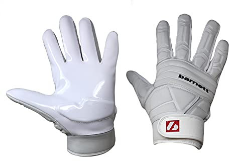 BARNETT FLG-03 American Football Handschuhe Linemen Profi, OL,DL, Weiß (XL)
