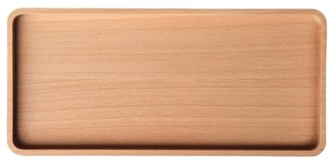 efo Centrotavola vassoio decorativo – Piatto rettangolare in legno per candele – Piatti da portata per feste – Accessori per la decorazione della casa per soggiorno, tavolino da caffè o bagno