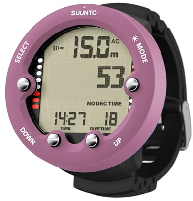 SUUNTO Dive Zoop Novo Montre de Plongée Numérique avec Grand Écran Rétroéclairé, Étanche à 80 m, Ordinateur sous-Marine avec Fonctions de Réveil, Météo, 1.5 Ans d'Autonomie en Mode Subaquatique