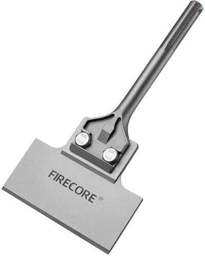 Firecore Cincel de Espátula SDS Max, Raspador de Piso,Cincel Plano de 150 * 300 mm para Quitar Moqueta, Pintura,Piso de Pared,Color y Herramienta FS23612