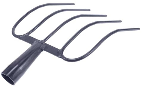 LIOOBO Forcella Agricola Multi-funzionale Per Letame Strumento Da Giardino Maneggevole Per Pulizia Efficiente Aree Verdi Design Resistente e Durevole Per Uso Esterno