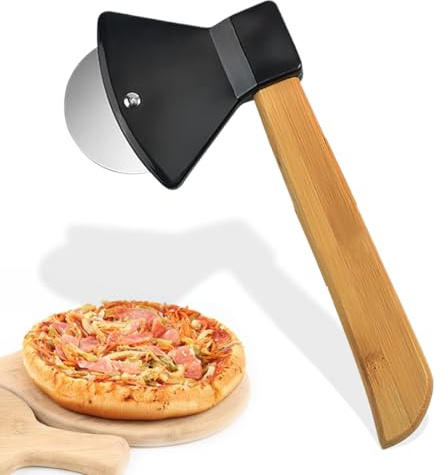 Rotella Tagliapizza Taglia pizza a forma di ascia in acciaio inox Utensili da cucina lavabili in lavastoviglie