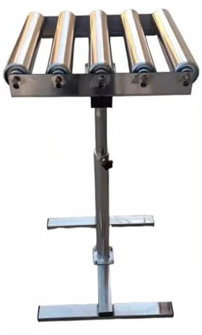 Tavola a rulli per trasportatori regolabile in altezza per la lavorazione del legno - Soluzione leggera per sega a sega perfetta per una movimentazione e un supporto efficienti dei materiali