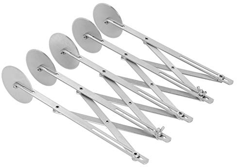 Aumotop Cortador de Pizza Divisor de Masa Acero Inoxidable Múltiples Ruedas para Cortar Uniformemente Pizza, Masa y Pasteles Herramienta para Hornear Cocina Restaurante y Uso Doméstico (Cortador de