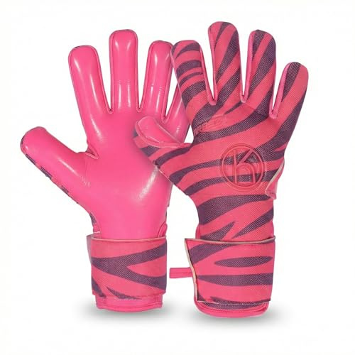 keepher Arbez Pink Women's Soccer Goalie Gloves | Removable Fingersaves | 3.5mm Giga Grip Latex for Superb Shot Absorption & Control | Designed for Female Goalkeepers | Based in The USA (8)