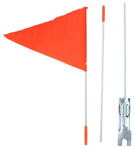 HOMSFOU Soporte de Bandera para Bicicleta Infantil, Asta de Fibra de Vidrio Sólida, Kit Multiusos para Exhibición de Banderas, Accesorio Resistente y Compacto para Color Color Aleatorio