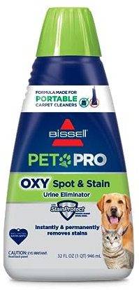 Bissell PET PRO OXY Formula Spot & Stain per la pulizia di tappeti portatili, 32 oz, 2034