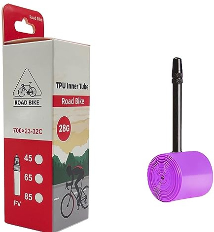 FACULX Ultraleggero 700C Bike Camera d'aria 36g TPU Strada Bicicletta Pneumatico 28 '' 700 x 18 23 25 28 30 32C Lunghezza Della Valvola Francese Super Light per Adulto