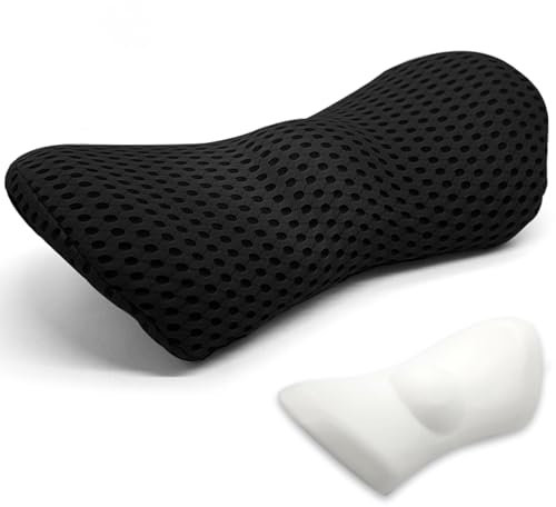 Senchinner Lumbalkissen Ergonomisches mit Memory Foam – Verstellbare Lordosenstütze für Bürostuhl, Autositz & Home-Office | Lendenwirbelstützkissen mit Atmungsaktivem Bezug Lumbar Support Cushion