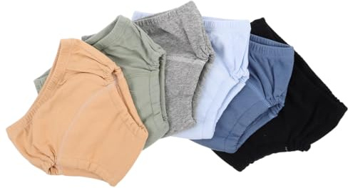 CATIEBYE 6piezas Pantalones De Entrenamiento Reutilizables Para Bebés Transpirables y Prueba De Fugas Cortos Para Niñas Para Aprendizaje De Orinal Comodidad y Protección De Piel Delicada