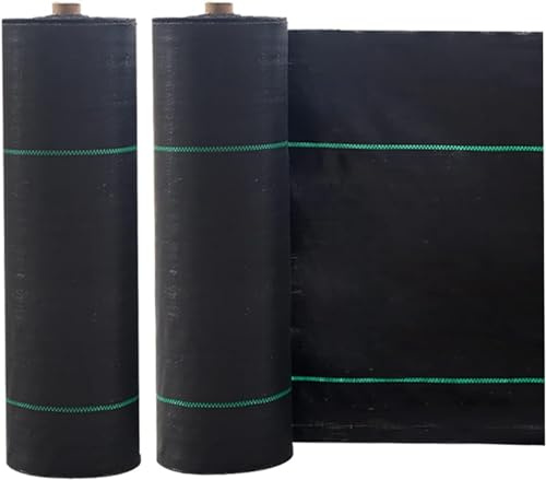 QCKNKMGG Tela de Barrera de Malas Hierbas, Tela geotextil Barrera contra malezas, Tela Resistente for paisajismo de jardín, Estera de Control de malezas(0.9 * 200m)