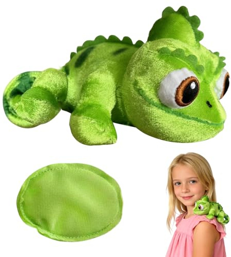 Juguete de Peluche de Camaleón, Peluche Camaleón Magnético, Pascals Hombro Muñeco de Peluche para Niños, Niñas, Fanáticos