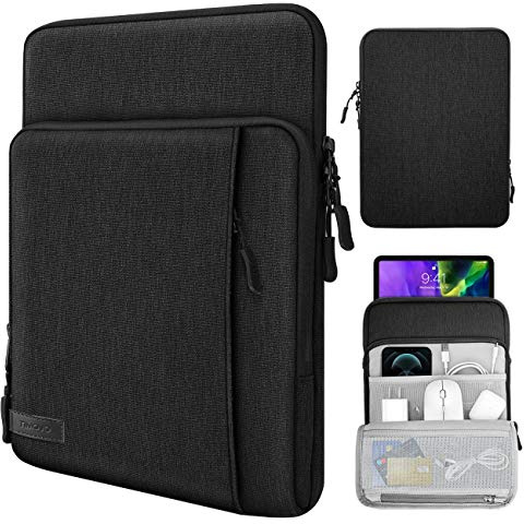 TiMOVO 9-11 Funda de Tableta para iPad 10ª Gen. 10.9, iPad 9ª/8ª/7ª Gen. 10.2, iPad Air 11/Air 5ª/4ª Gen. 10.9,Galaxy Tab A9+/A9 Plus 11, Bolsa Protectora con Bolsillos, Negro