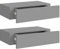 vidaXL Wand Schubladenregal Wandschublade Schweberegal Hängeregal Wandschrank Wandboard Wandregal mit Schublade Grau 40x23,5x10cm MDF