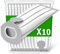 10 Sacchetti per Vorwerk Folletto VK7 FP7 VK7S FP7S, Sacchetto Filtri di Ricambio per Kobold VK7 Filtro Sacchi Accessori