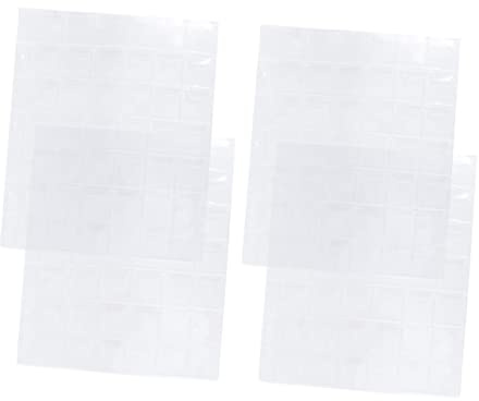 SEWACC 4pcs Transparent Holders for Collection Albums Per Page for Currency and Stamp Storage for Collectors and Enthusiasts