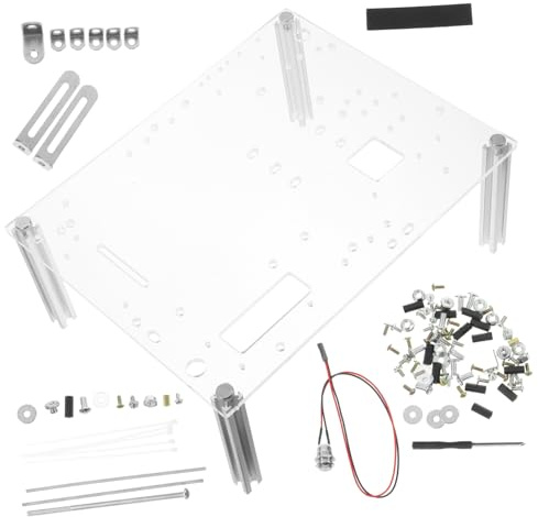 Operitacx Boîtier Pc Ouvert en Alliage d'Aluminium Support Stable, Facile à Observer Internes, pour Professionnels et Tests Terrain