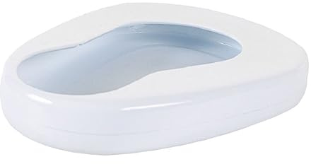 OUNONA Bacinilla Portátil Blanca para Pacientes Encamados Asiento Urinario Reutilizable Antisalpicaduras Cómodo y Fácil de Limpiar para Ancianos Hospital o Domicilio