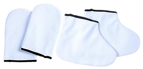 Guantes De Parafina Para Manos,Cuidado Hidratante De Manos Y Pies | Set De Baño Reutilizable | Cuidado De Belleza Y Relajación Para Mujer Y Cuidado Del Hogar - Spa & Manicura Diario