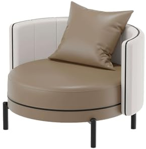 Mitten av århundradet modern soffa och hög ryggstol med massiv träram för vardagsrum och kontor