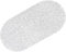 Tapis de Bain antidérapant pour Salle de Bain - Galet givré - Anti-moisissure - Antidérapant - en Plastique - Ovale - avec ventouses (Transparent)
