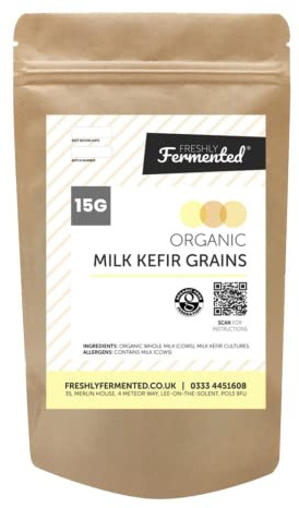Freshly Fermented – 15g Organic Certified Milk Kefir Grains