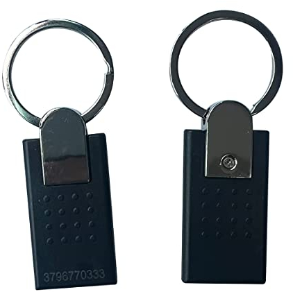 13,56 MHz RFID 1K Schlüsselanhänger RFID Access Tag schwarz Metall (5)