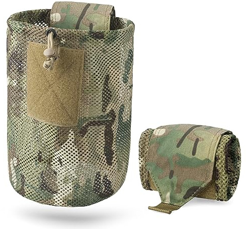 WYNEX Tactical Molle Pouch Roll Up Drawstring Magazine Pouch Foldable Pouch | Bolsa plegable con cordón enrollable para un acceso rápido