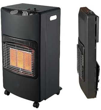 Calentador de gas portátil de 4,2 kW, móvil y plegable, calentador de gas de cerámica, gran área de calefacción, calentador de sala de gas para uso familiar, seguro para interiores, juego de