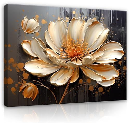 WallArena - Images sur toile - Fleurs - 60x40 cm - Tableau mural sur toile - Tableau mural XXL grand format pour salon, chambre à coucher, salon - Impression artistique moderne - Nature