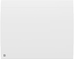 BESTHERM - Radiatore elettrico fisso collegato WIFI inerzia secca ceramica 1000W Bestherm ILLO CONNECT orizzontale bianco