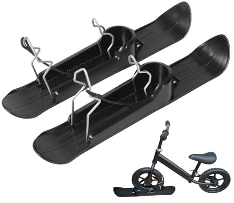 MWZBTG Snöskoterskenor, vinterbalanserande cykel snösläde, balans-cykelskoterdelar, barnskotersnösläde, lätt snösläde brädset för snöskoter