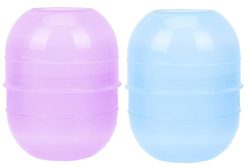 ULTECHNOVO 2 piezas Tazón para Tinte de Cabello Coctelera Transparente con Escala Agitador para Peluquería y Uso Doméstico Recipiente Resistente de PP para Mezcla Fácil y Color Aleatorio