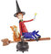 WOW! STUFF The Witch and Cat from Room On The Broom Twin Pack - Articulated Collectable Action Figures, Official Toys and Gifts from The Julia Donaldson and Axel Scheffler Books and Films,Brown