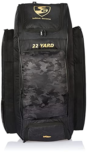 SG Cricket Kit Väska Camo Pack 12 x 12 x 35 tum Svart