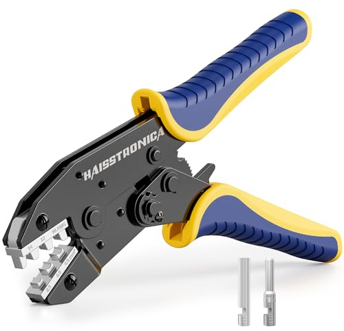 haisstronica MC4 Crimping Tool 2,5-6mm²(AWG14-10) Ratchet Crimper, Wire Crimping Tool for Solar Connectors, Crimp Tool