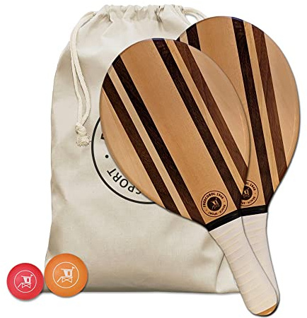 Racchetta da spiaggia White Nafaru | Set Frescobol Premium Qualità | Beach Tennis