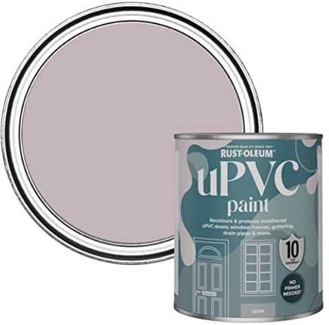 Rust-Oleum Purple uPVC Door and Window Paint In Satin Finish - Lilac Wine 750ml