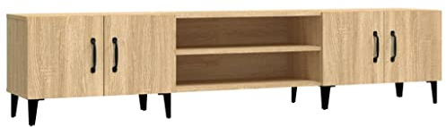 vidaXL Mueble para TV Madera contrachapada Roble Sonoma 180x31,5x40 cm