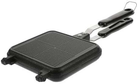 OUNONA Hamburger Buns Molds Bread Baking Tin Sandwich Maker Double-sided Pan for Sandwich Waffle